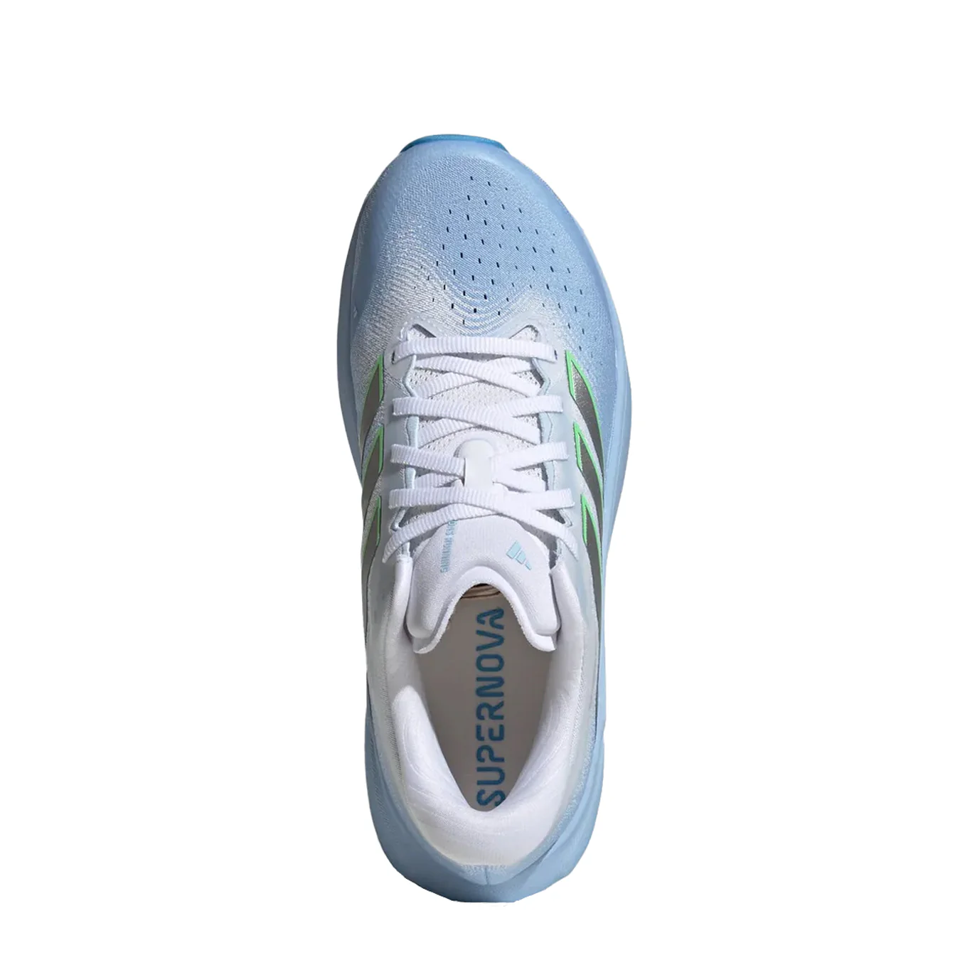 Adidas Womens Supernova Rise 3 Glow Blue / Silver Metallic / Footwear White - Image 3