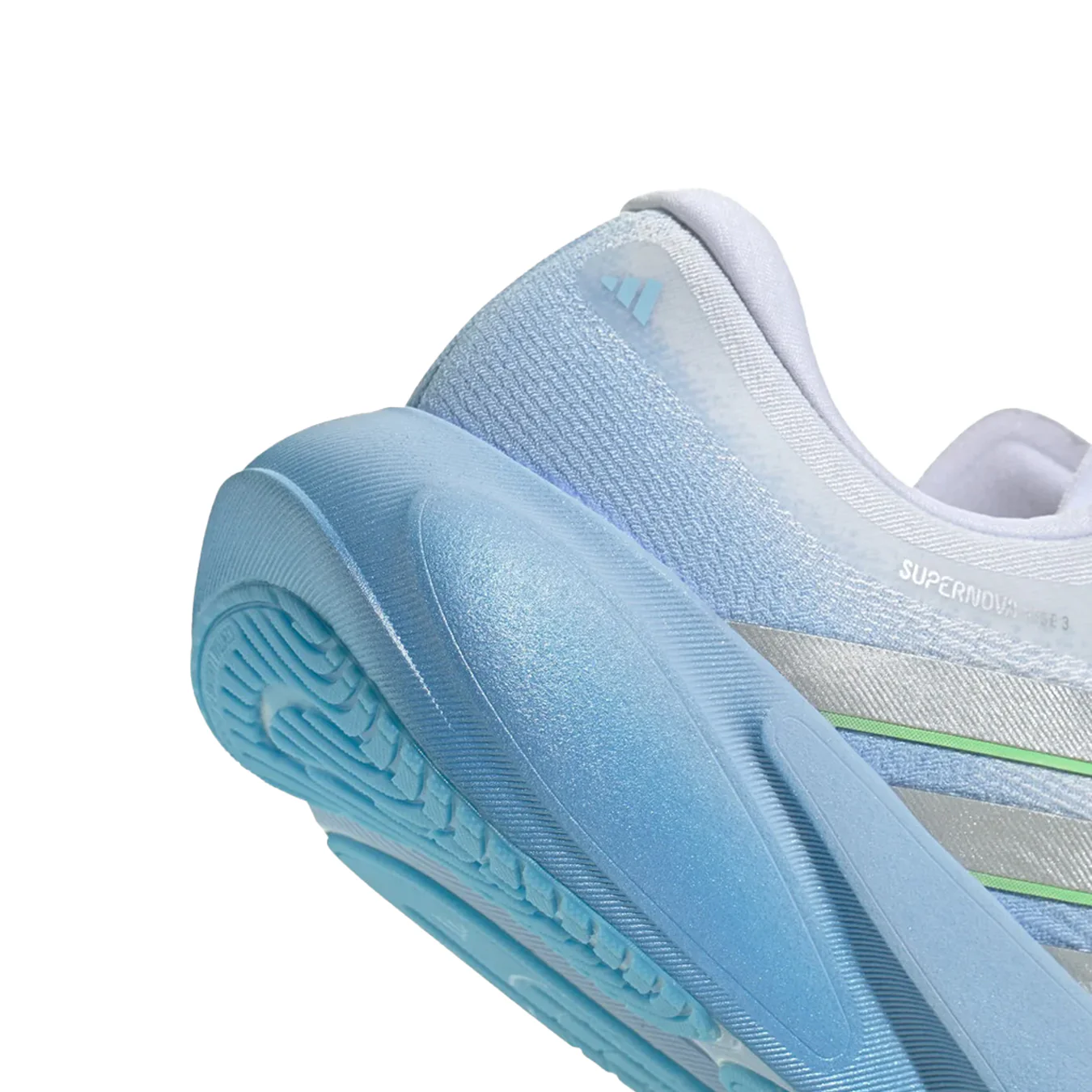 Adidas Womens Supernova Rise 3 Glow Blue / Silver Metallic / Footwear White - Image 5