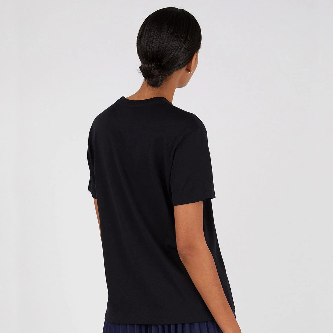 Sunspel Boy Fit Crew Neck T-Shirt Black - Image 3